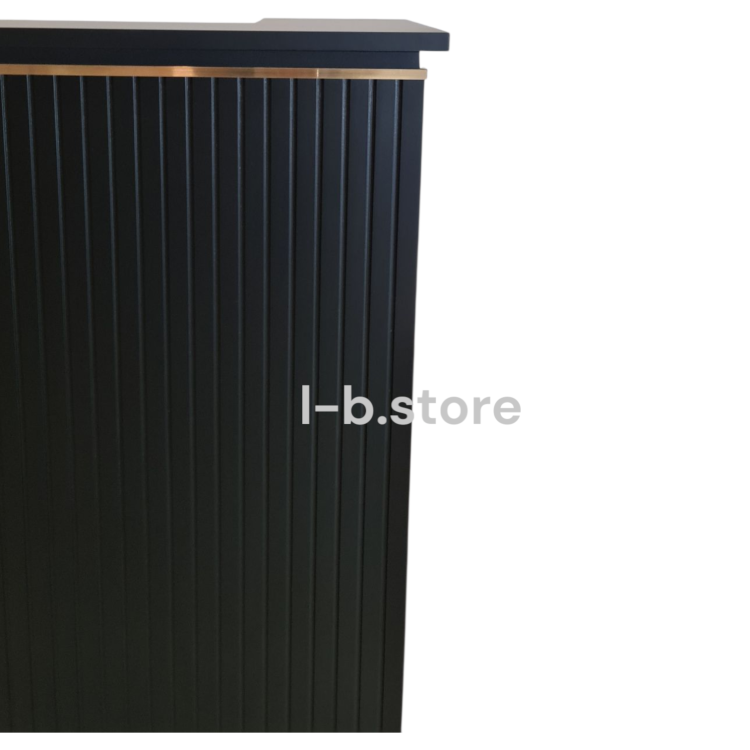 Recepcja czarno-złota ryflowana